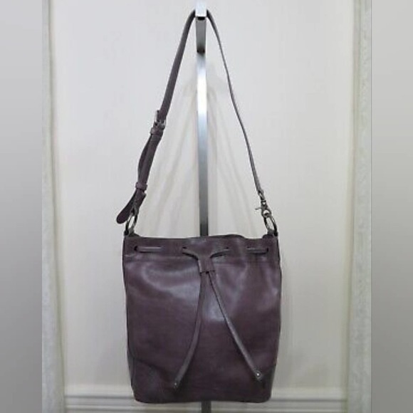 FRYE MELISSA LEATHER DRAWSTRING HOBO BAG PURSE NEW AMETHYST Purple Leather New‎ - Picture 11 of 13